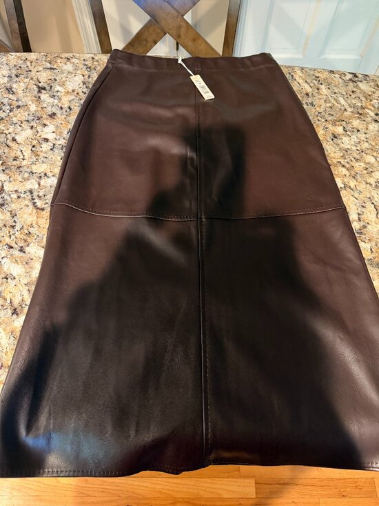 Max Studio Dresses & Skirts - Max Studion Brown Ankle length (imitation leather) skirt